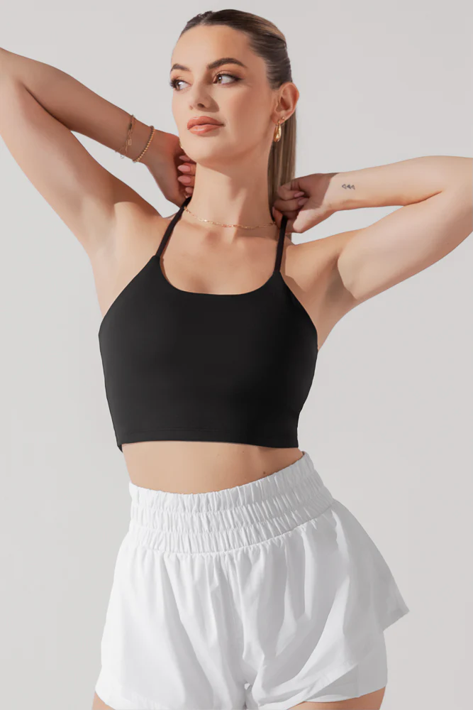 flexy crop top black 5