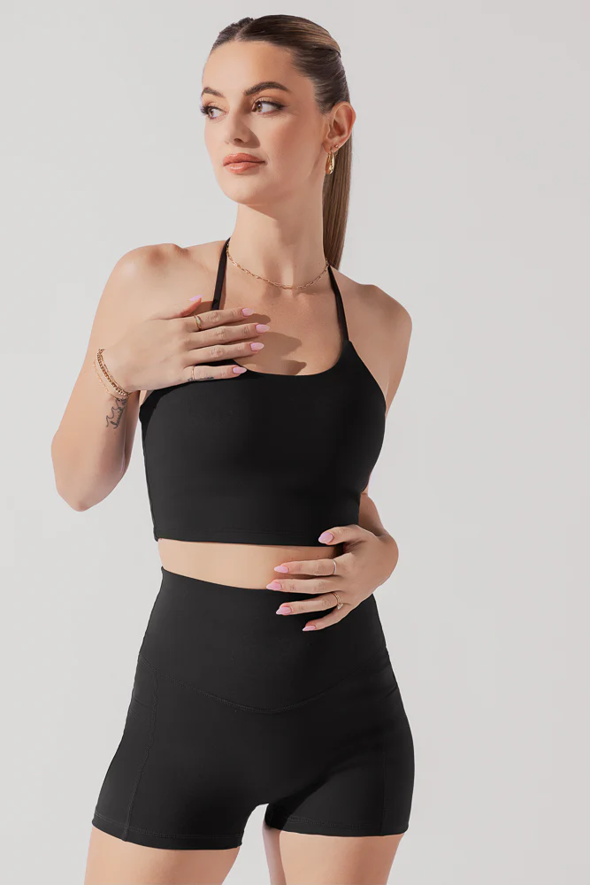 flexy crop top black 6
